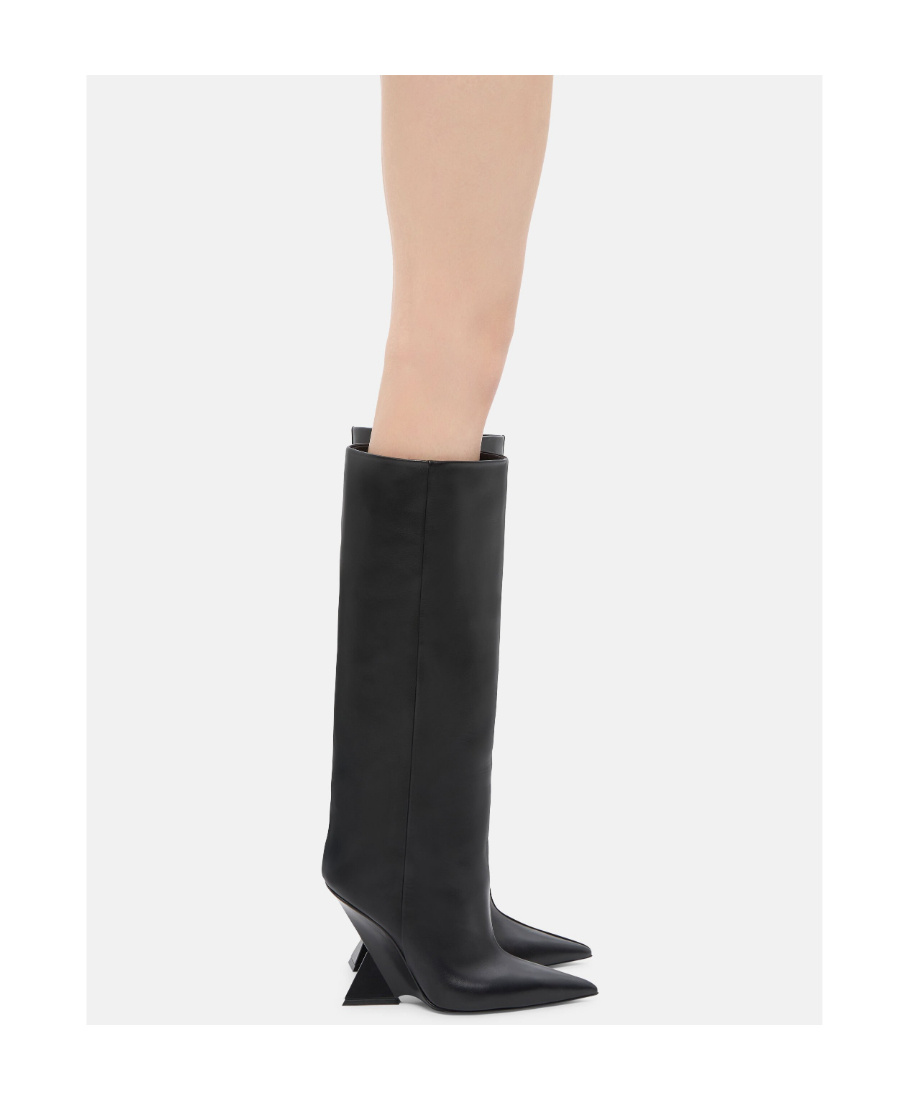 Shop Attico Cheope Knee-high 105mm Boots In Black