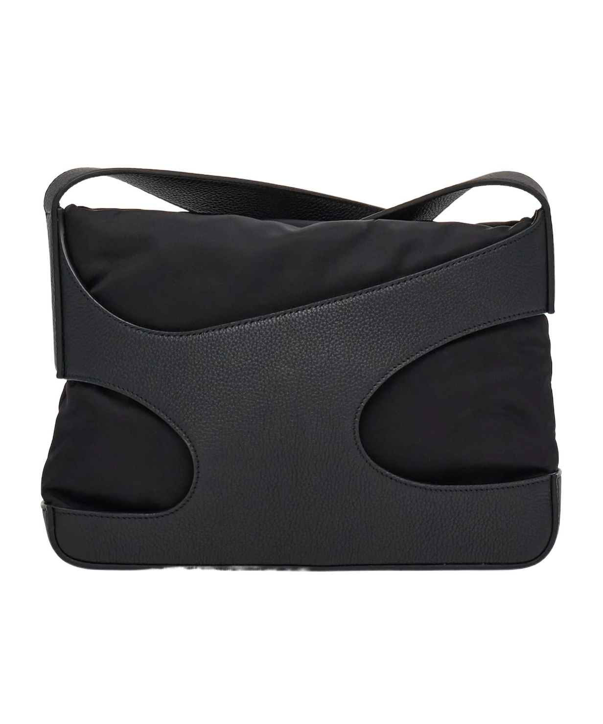 Ferragamo Hollowed-out Detail Satchel In Black