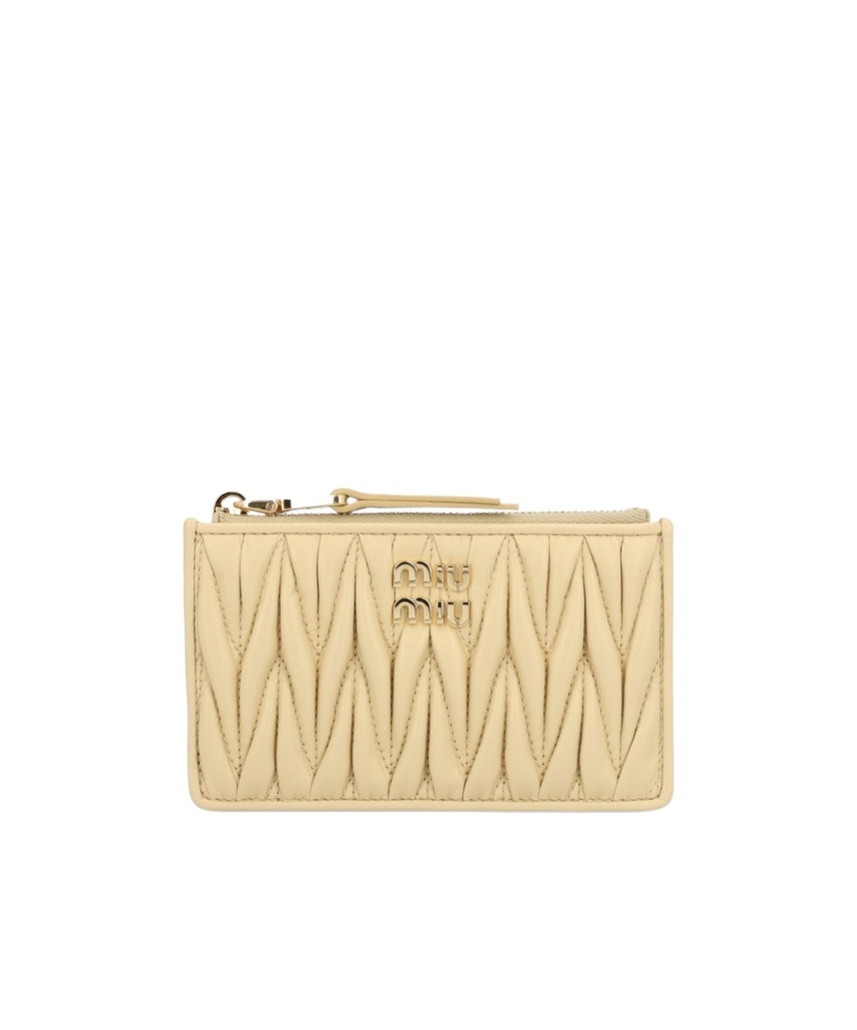 MIU MIU ZIPPER CARD BAG