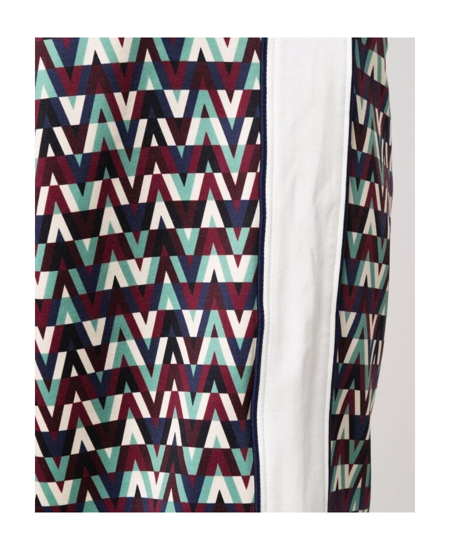 Valentino Optical -print Track Pants In Black