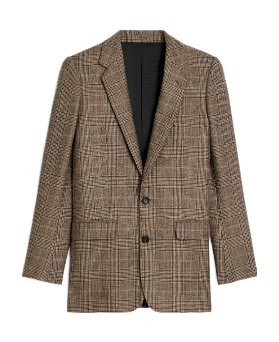 Celine Cashmere Two-button Suit Jacket In Brown