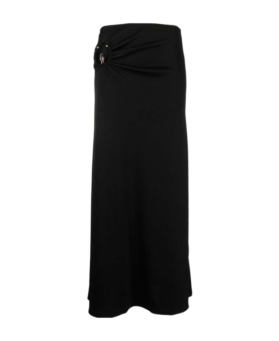 Christopher Esber Orbit Cut-out Flared Maxi Skirt In Black