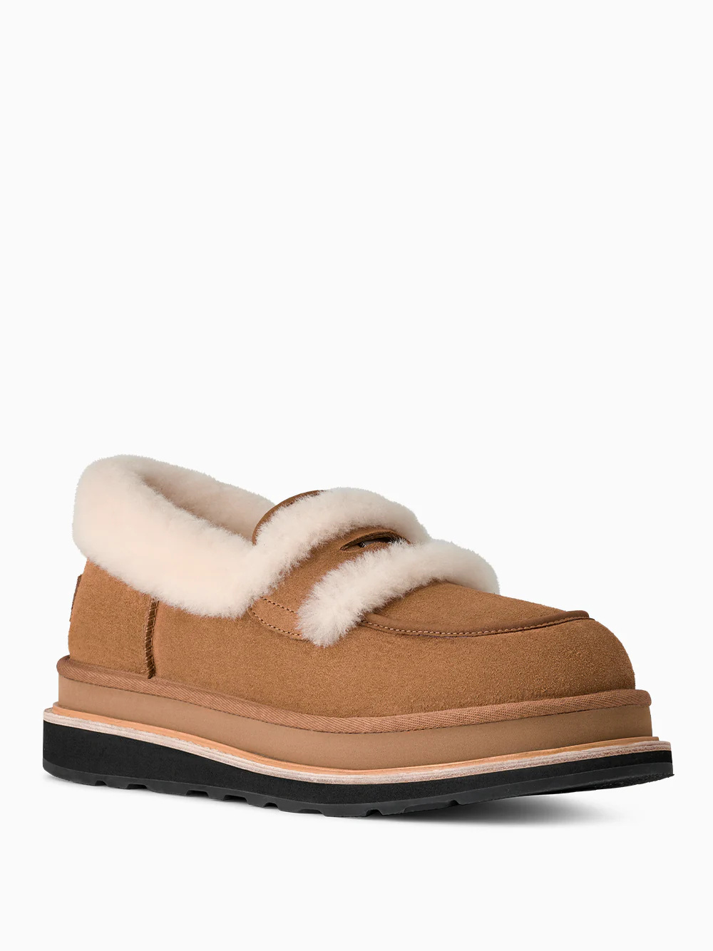 Sacai X Ugg Loafers In Brown