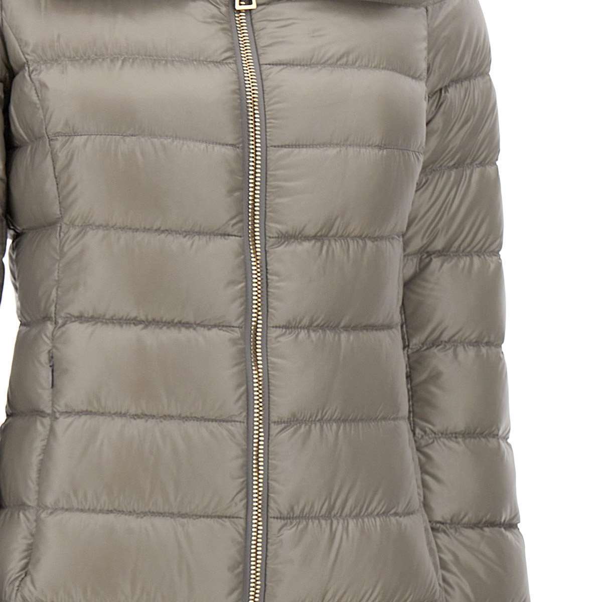 Herno Zip-up Padded Coat In Gray