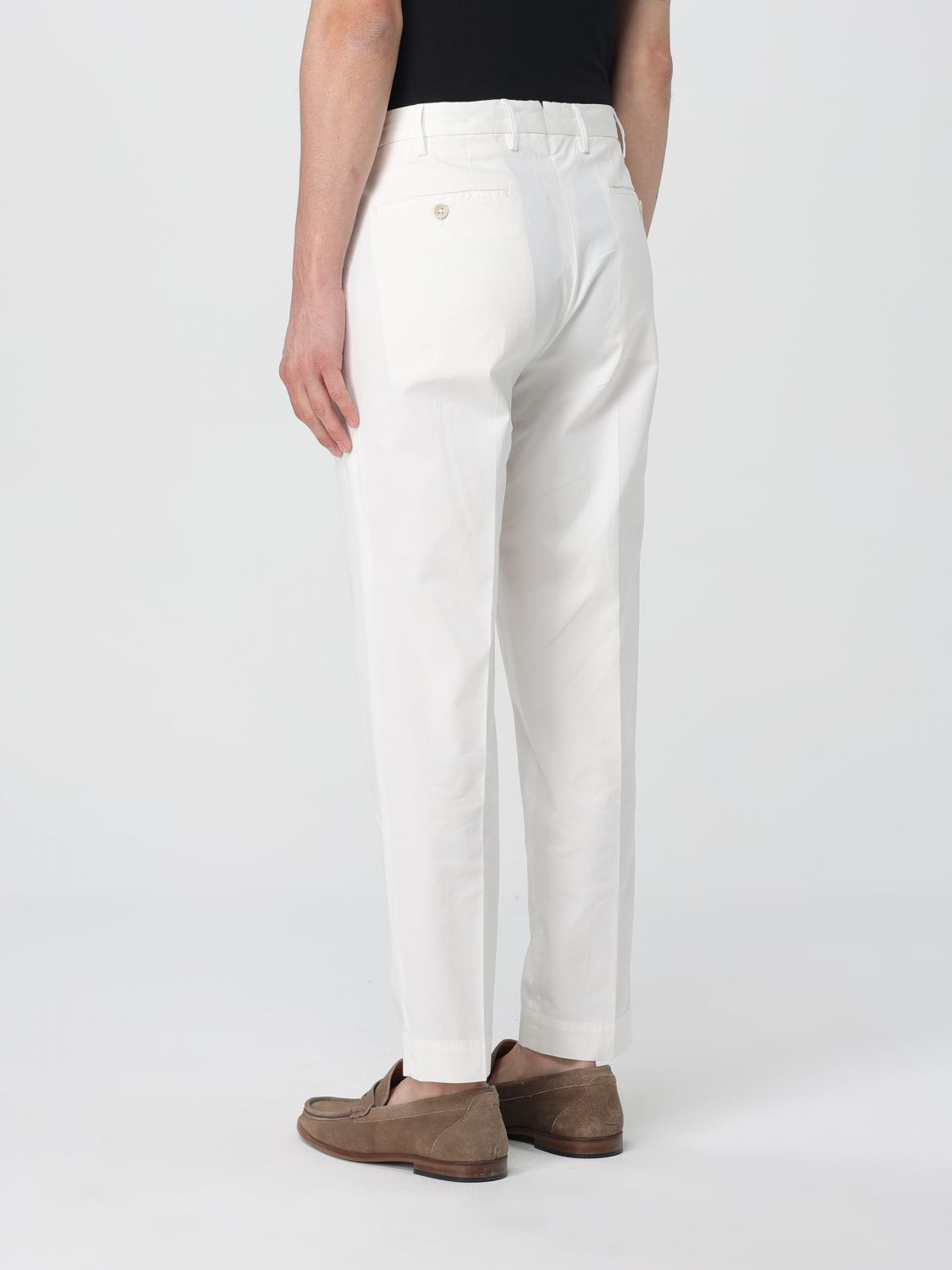 Incotex 541 Pleated Trousers In White