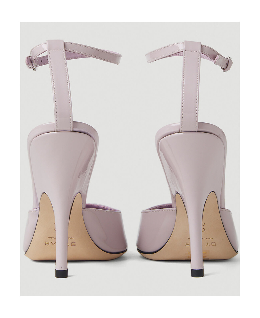 By Far Eliza 75mm Pointed-toe Pumps In Gray