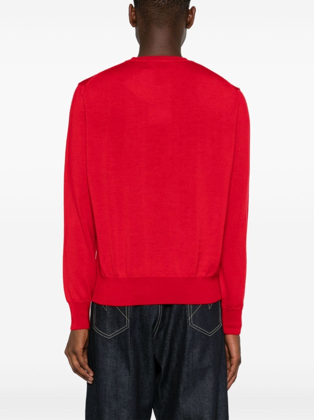Vivienne Westwood Wool Knit Crewneck Sweater In Red