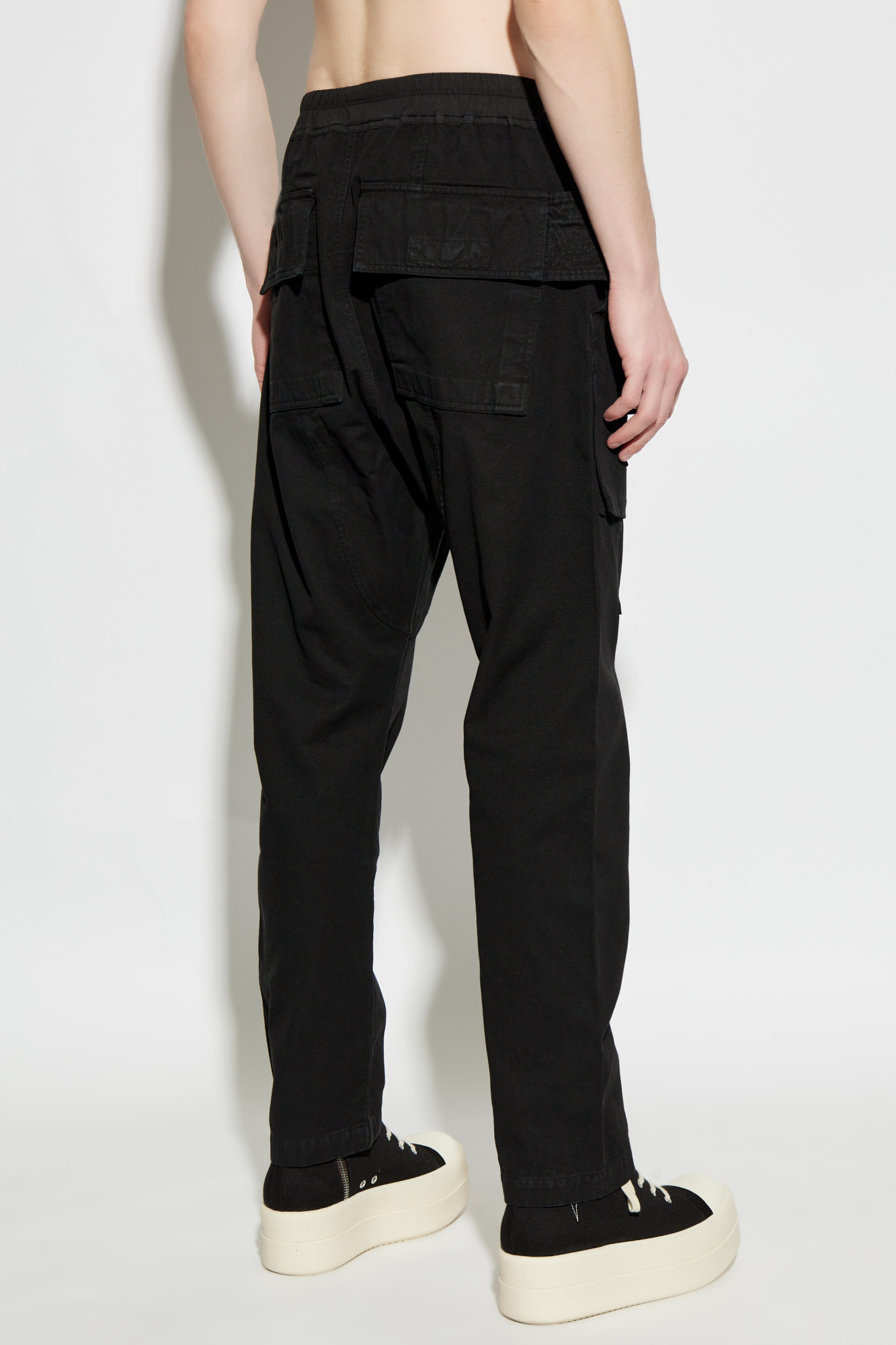 Rick Owens Drkshdw Drkshdw By Rick Owens Man Pants Black Size Xl Cotton In Black