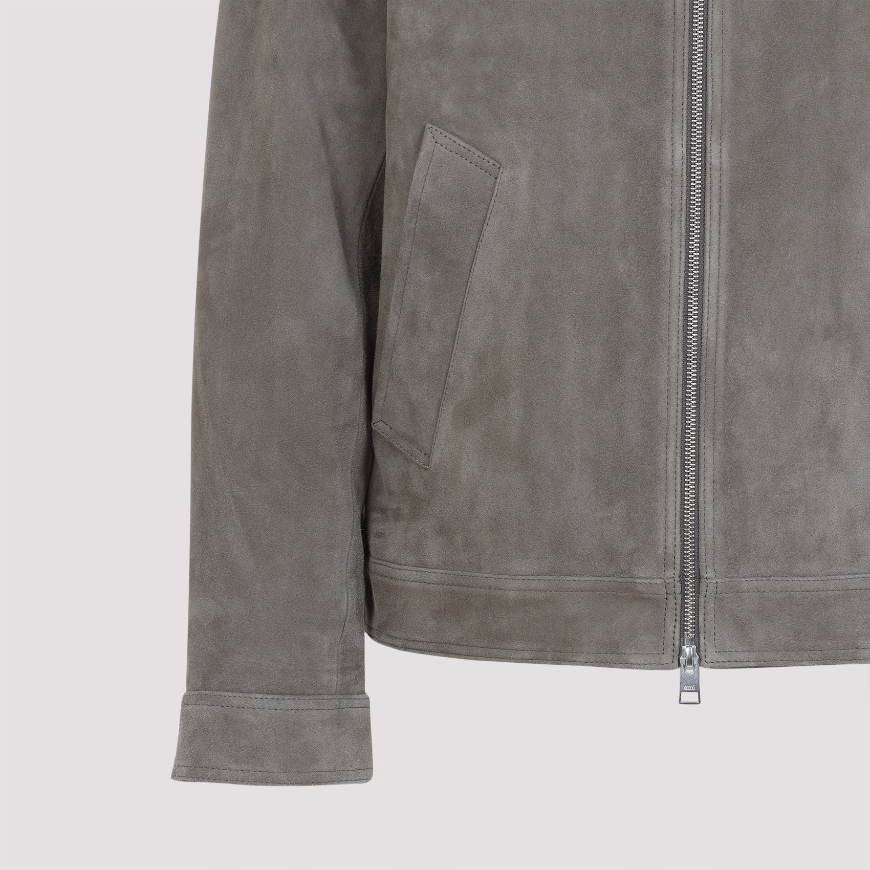 Ami Alexandre Mattiussi Ami Paris Jacket In Gray