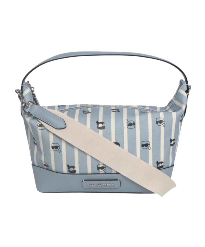 Karl Lagerfeld Ikon Cross Body Bag In Blue