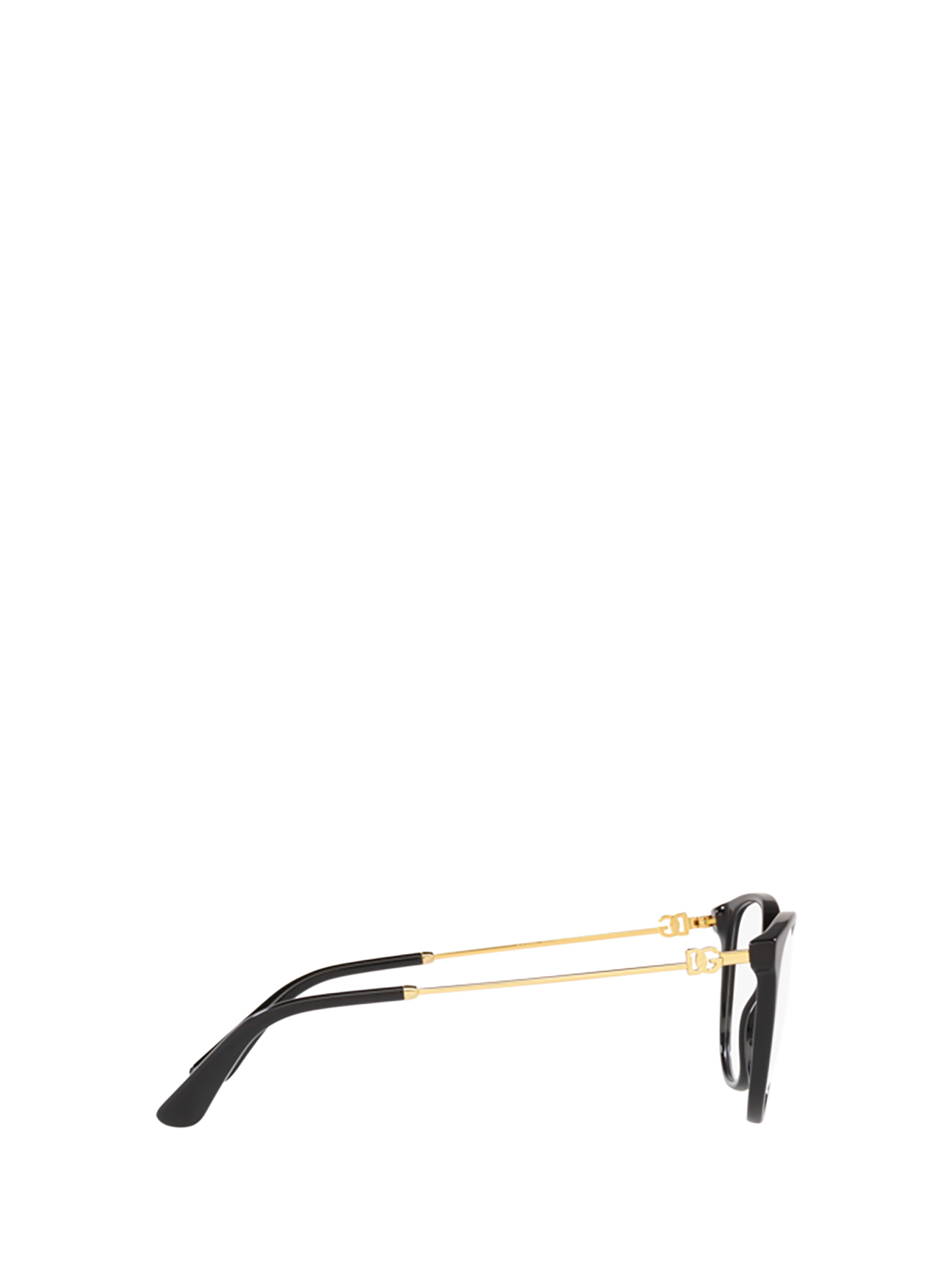 Dolce & Gabbana Logo-plaque Glasses In Black