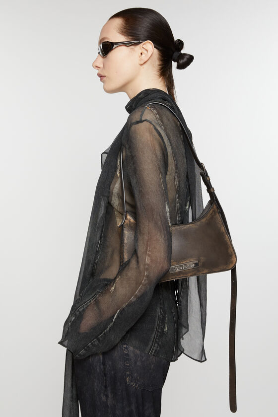 Acne Studios Mini Platt Shoulder Bag In Black