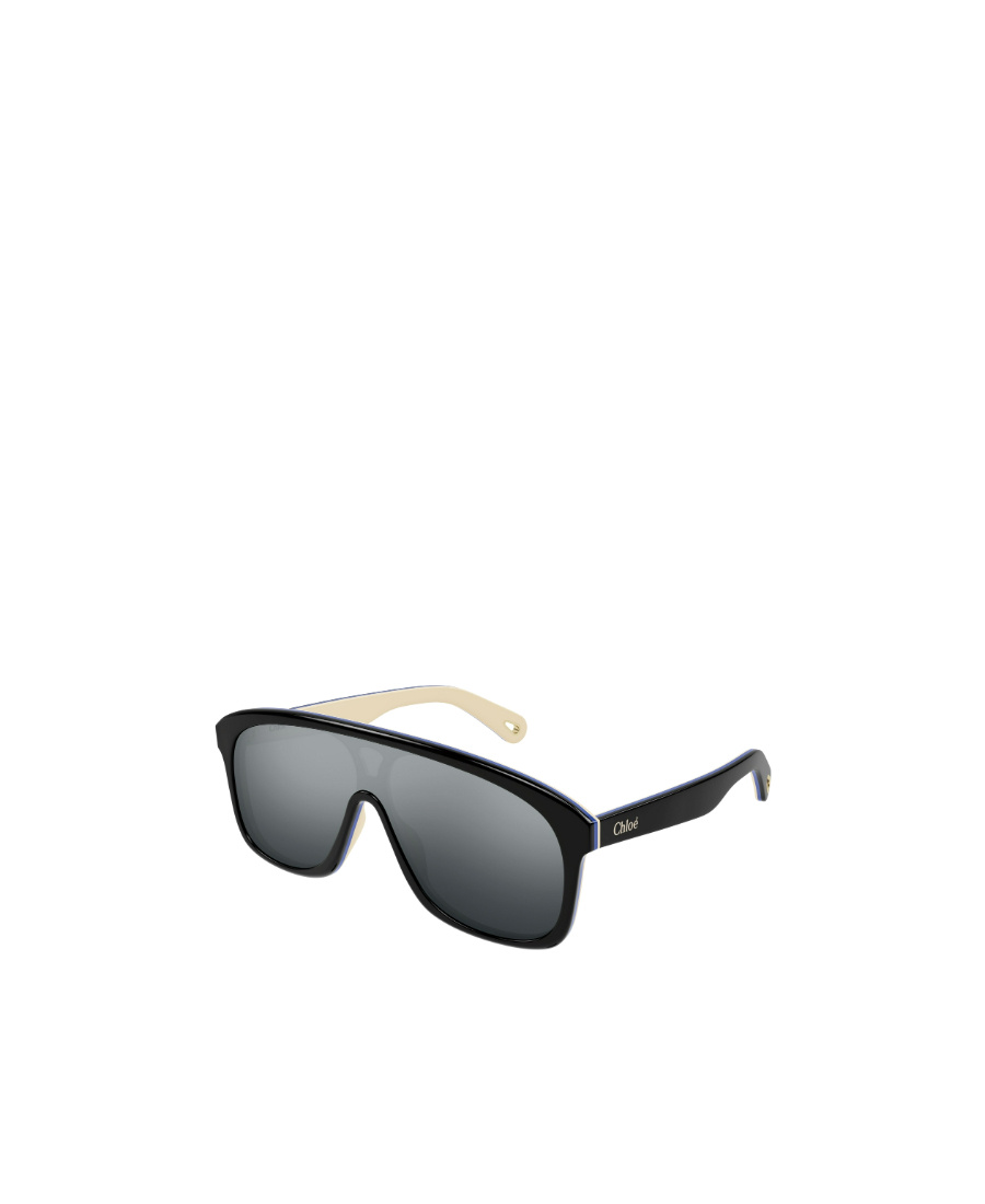 Chloé Jasper Shield-frame Sunglasses In Gray