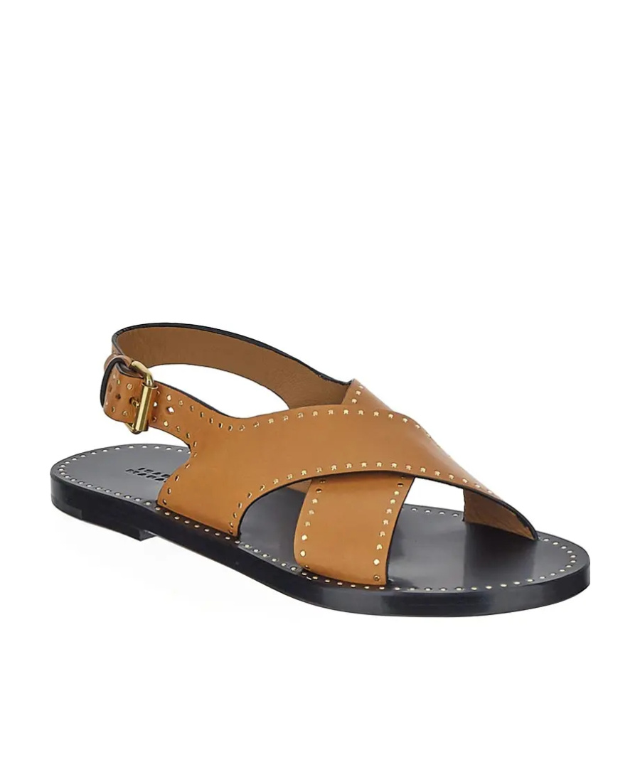 Isabel Marant Jane Studded Sandals In Brown