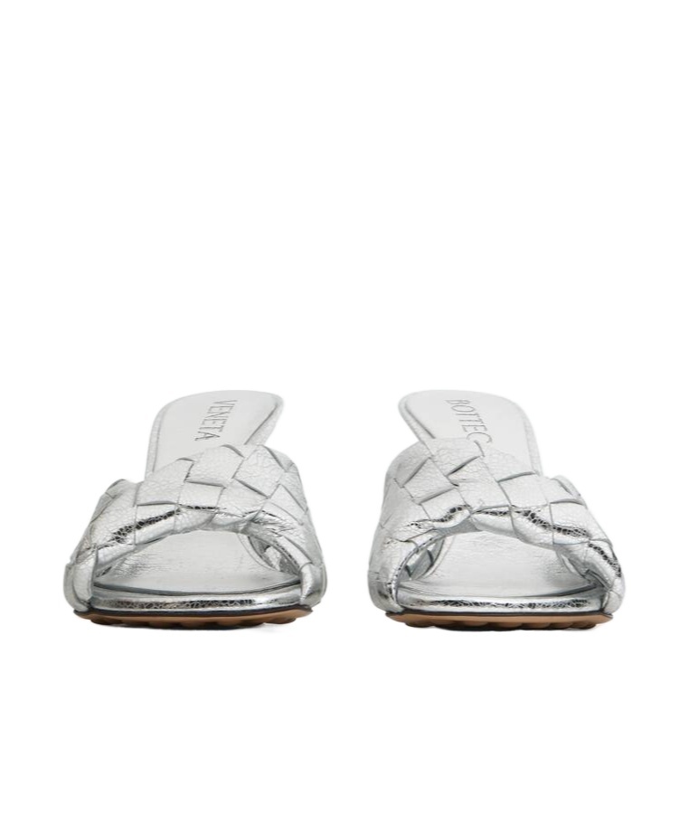 Bottega Veneta Blink Mules In Gray