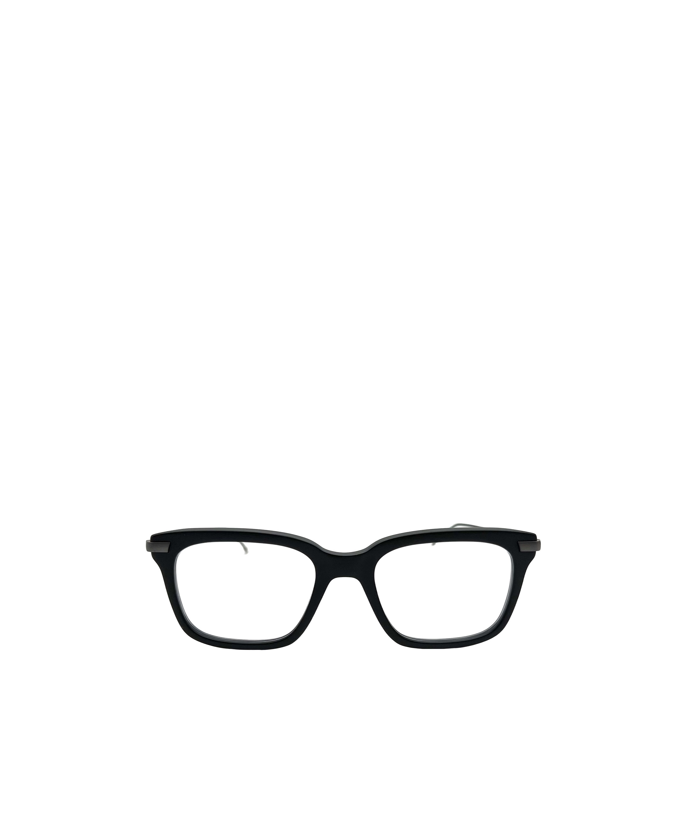 Thom Browne Rectangular-frame Metal Glasses In Black
