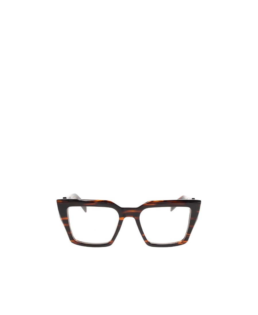 Shop Balmain Eyewear Square Frame Glasses In Black