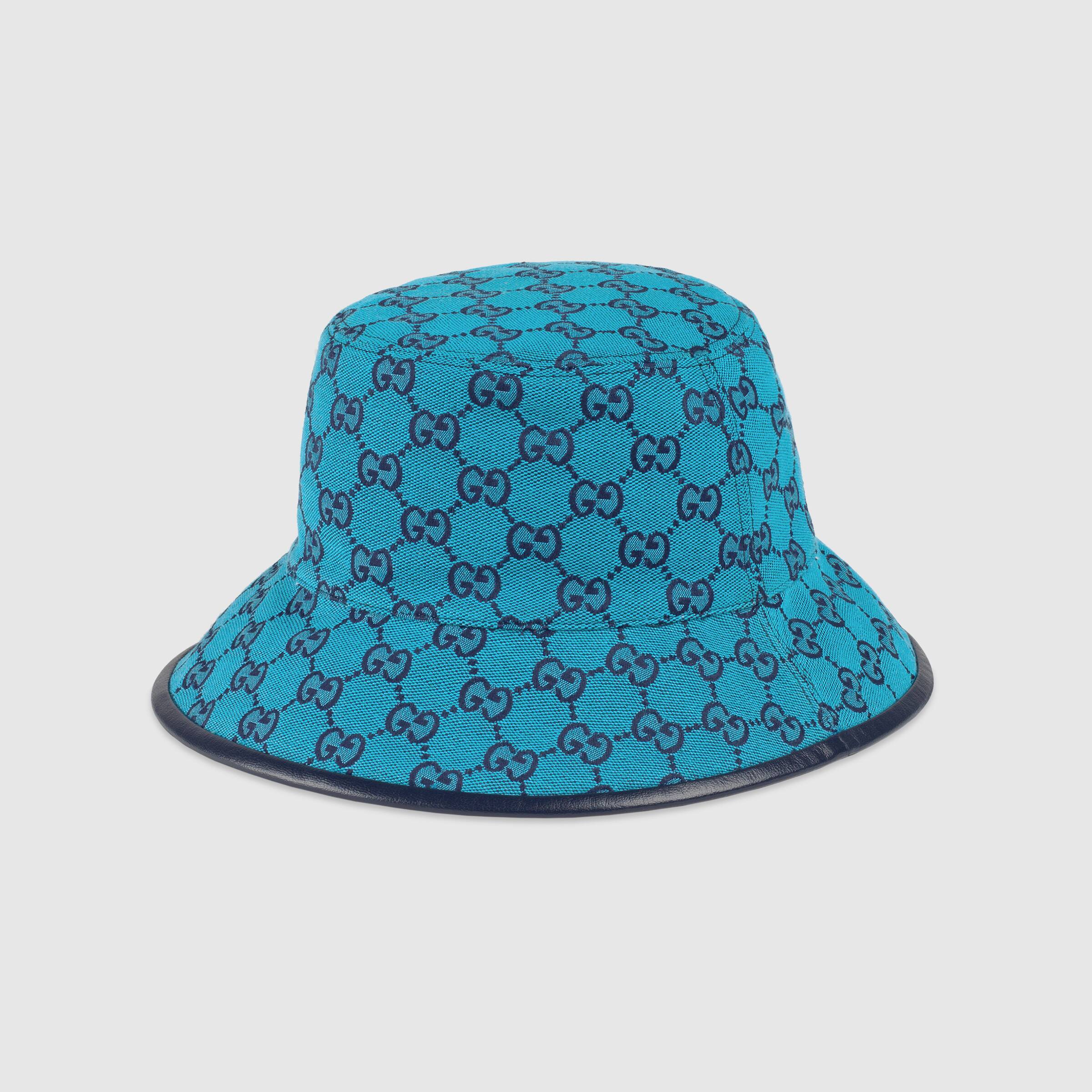 Gucci Gg Multicolor Bucket Hat In Blue