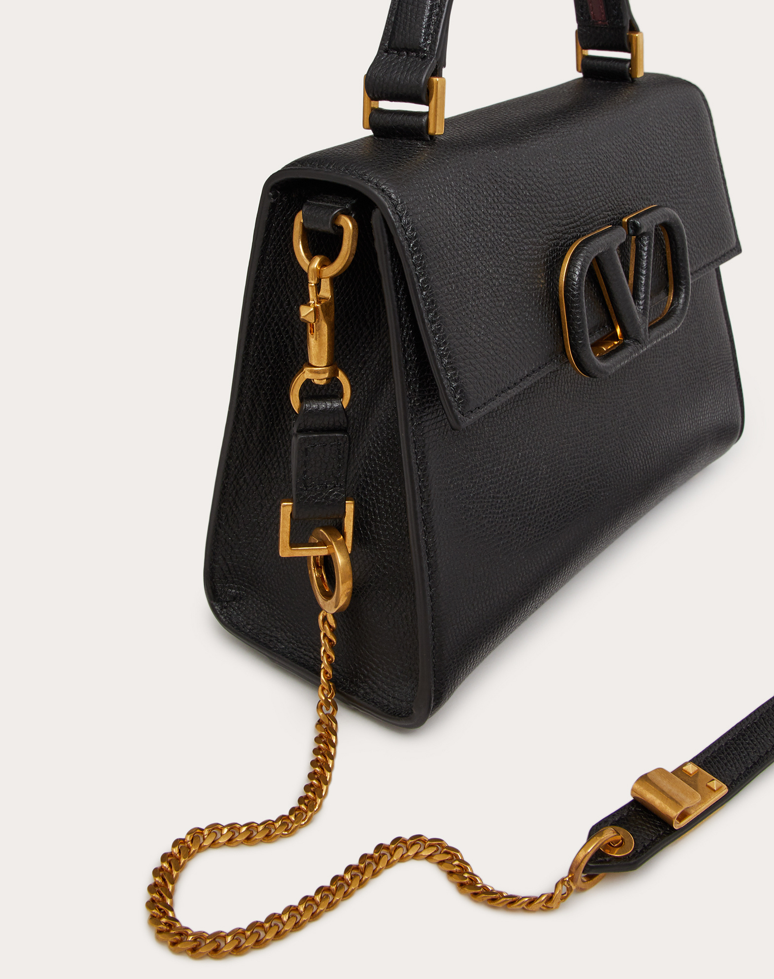 Valentino Vsling Tote Bag In Black