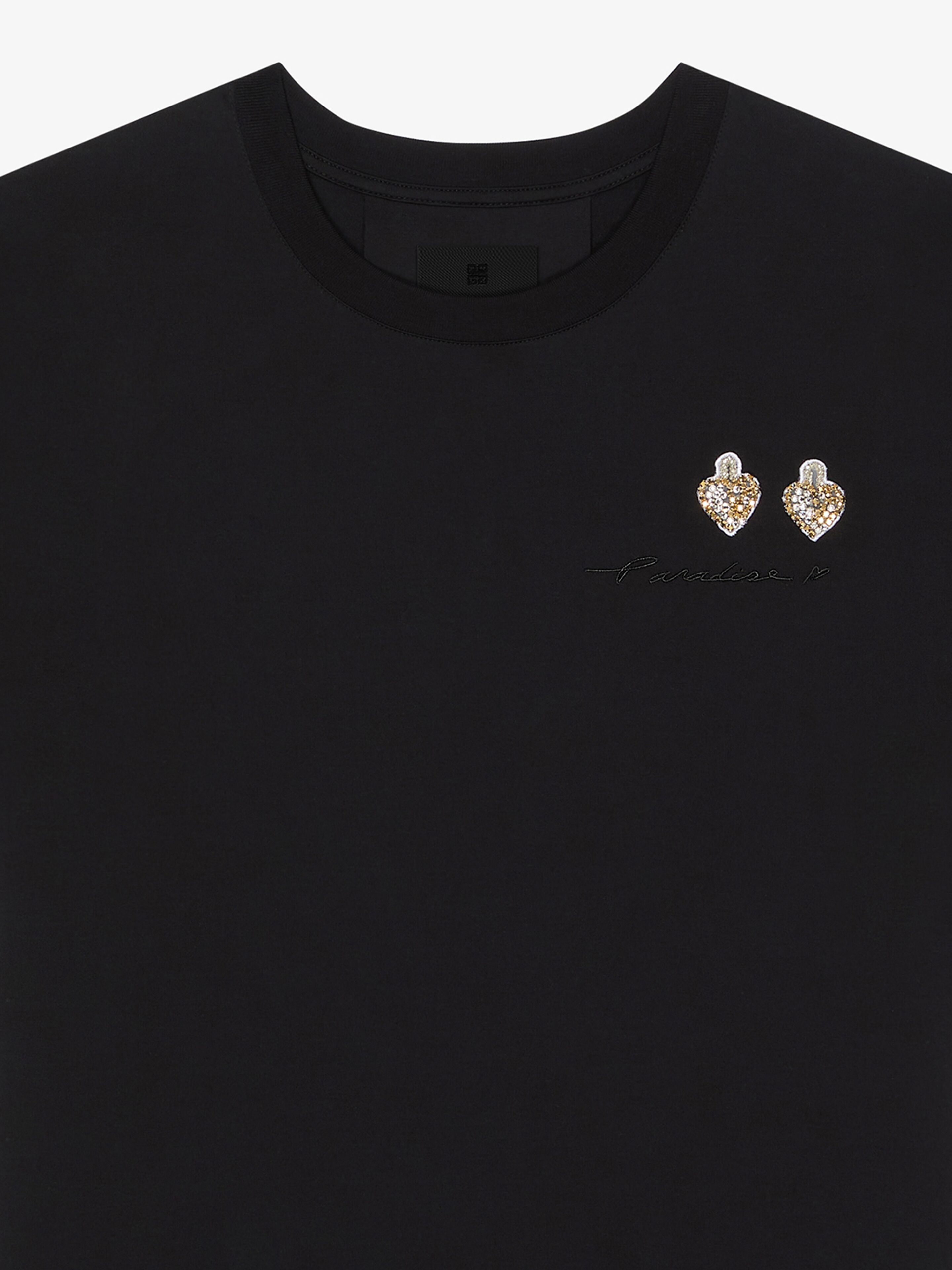 Givenchy T-shirt In Cotton With Patches In Black