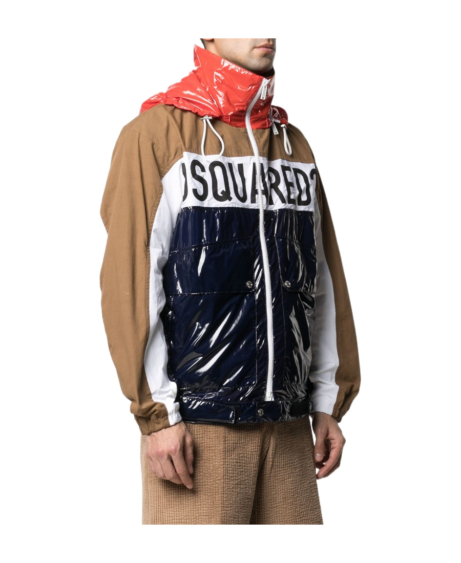 Dsquared2 Technical Fabric Bomber Jacket For Men In Black