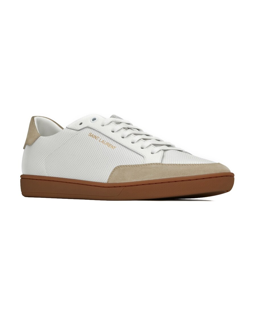 Saint Laurent Venice Low-top Sneakers In White