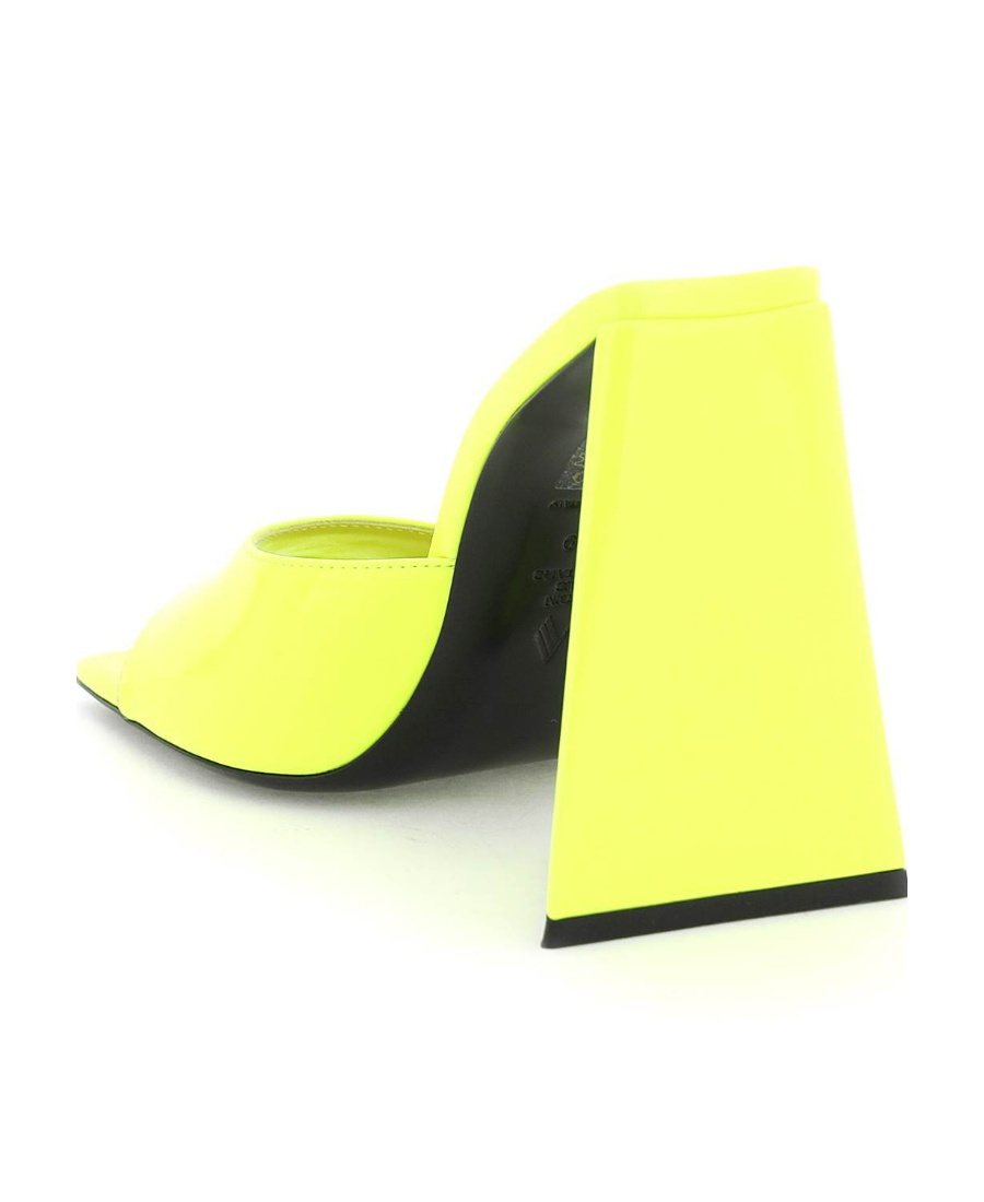 Attico Devon 115mm Slip-on Mules In Yellow
