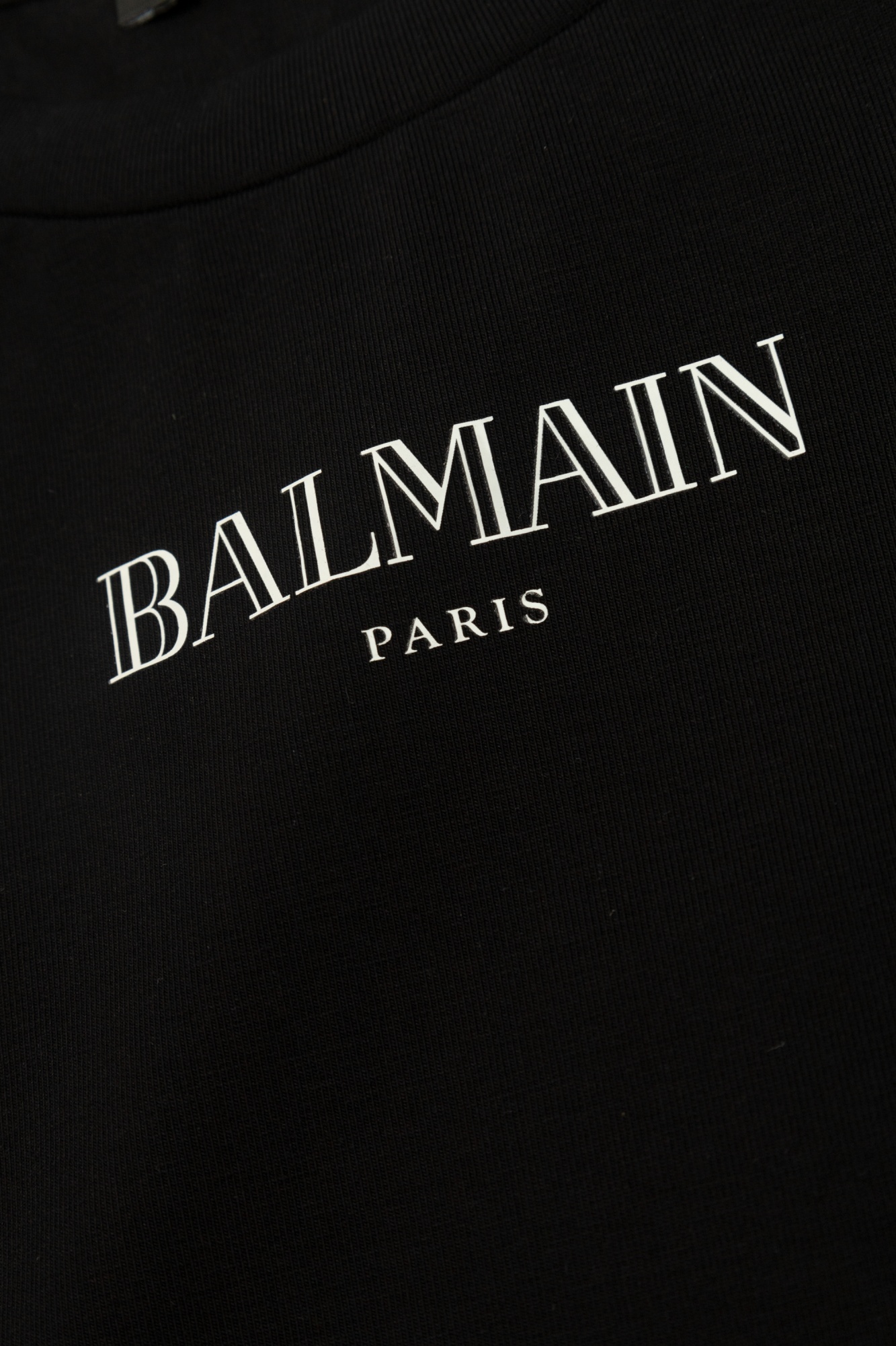 Balmain Cotton Logo Bodysuit (4-14 Years) In Black