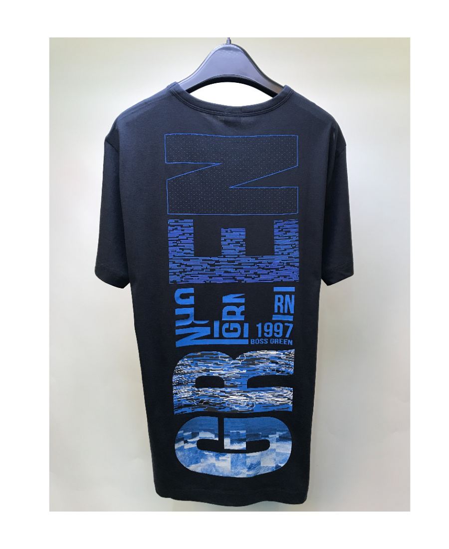 Hugo Boss Logo Round-necked T-shirt In Black