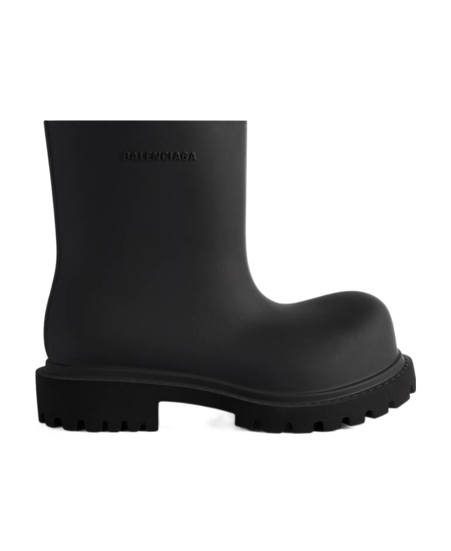 Balenciaga Woman Black Eva Steroid Ankle Boots In Black