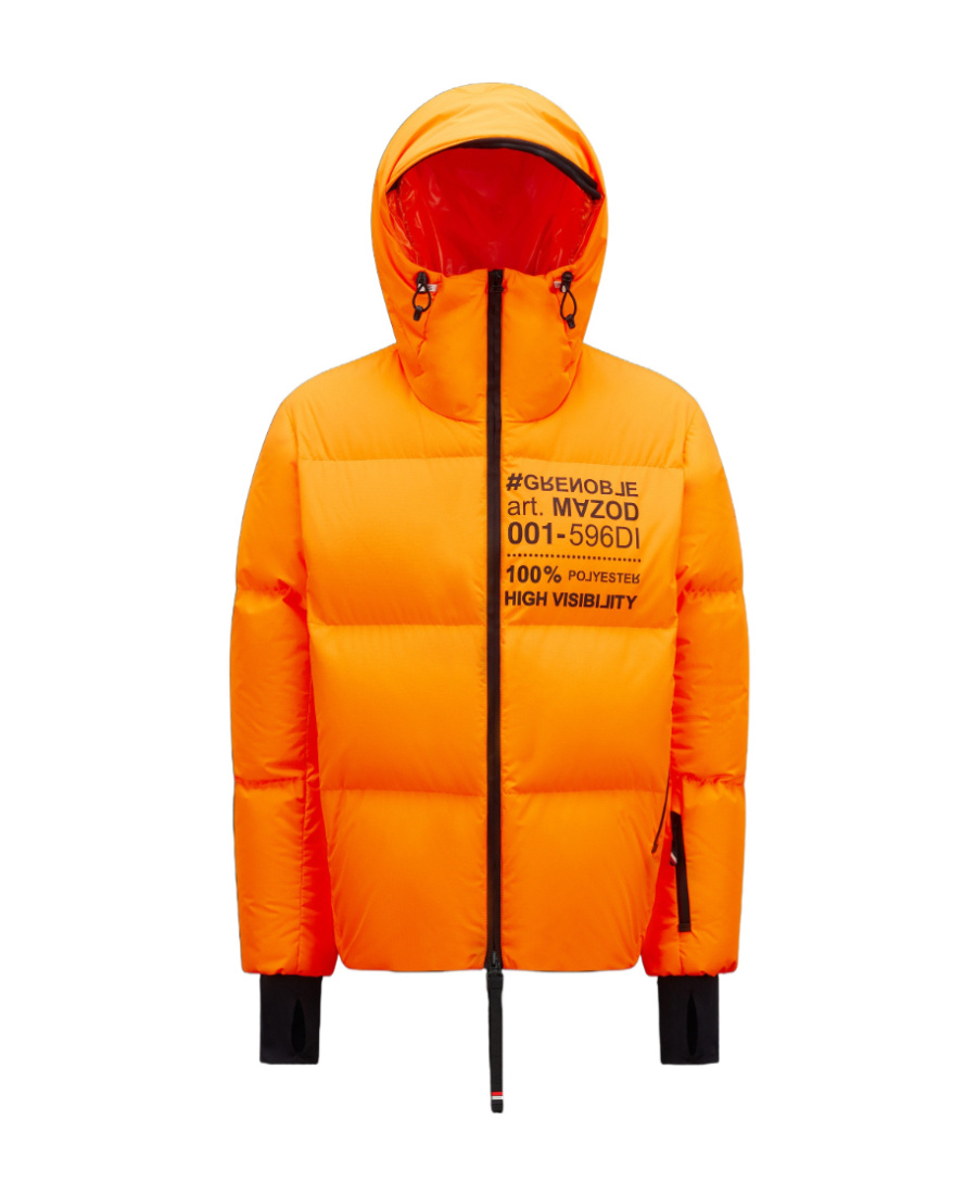 Moncler Mazod Short Down Jacket Orange In Orange
