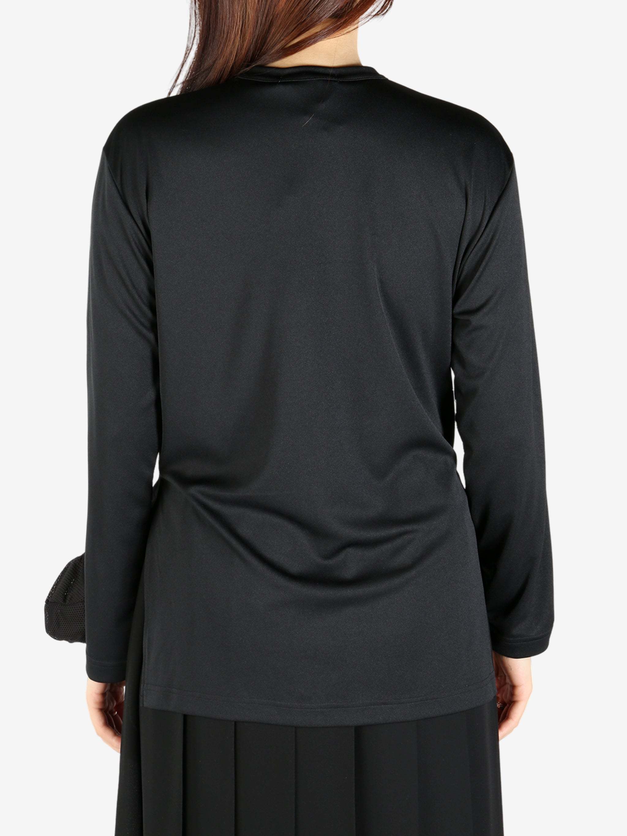 COMME DES GARÇONS MESH-DETAILING BLOUSE