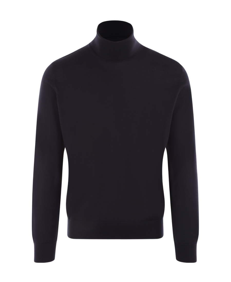 Zegna High-neck Long-sleeved Sweater In Gold