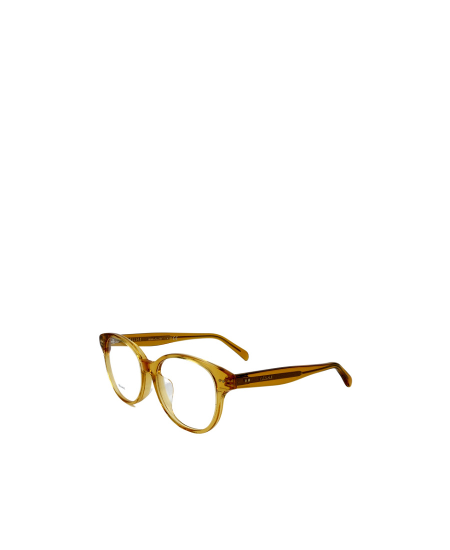 Celine Round Shaped Glasses In Yellow