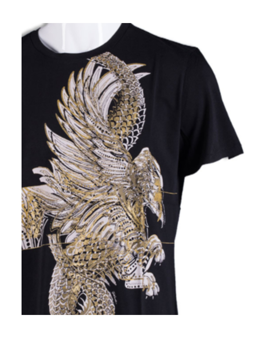 Just Cavalli Logo Printed T-shirt In Black