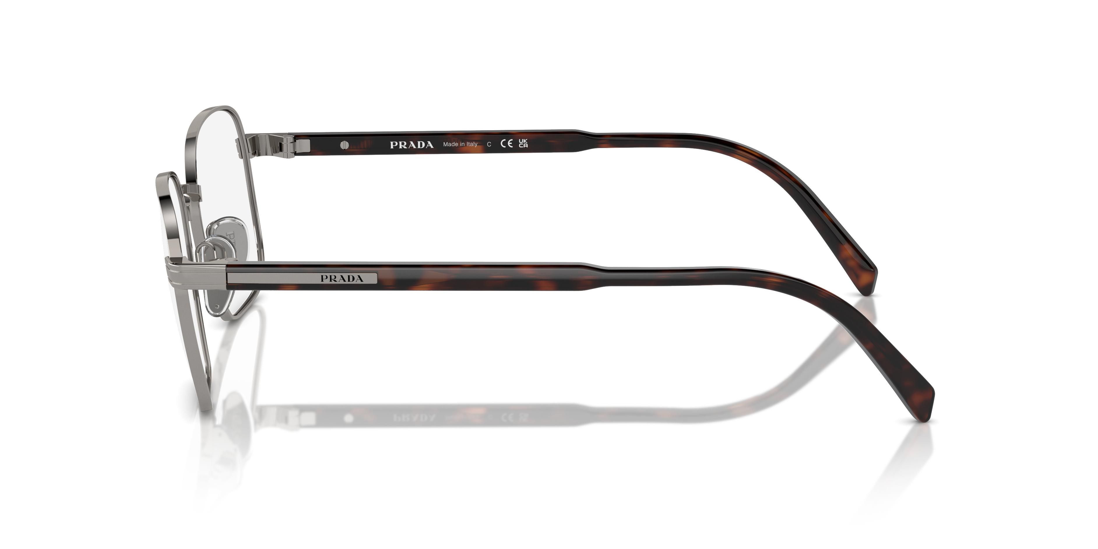 Prada Pr A55v Gunmetal Glasses In Gray
