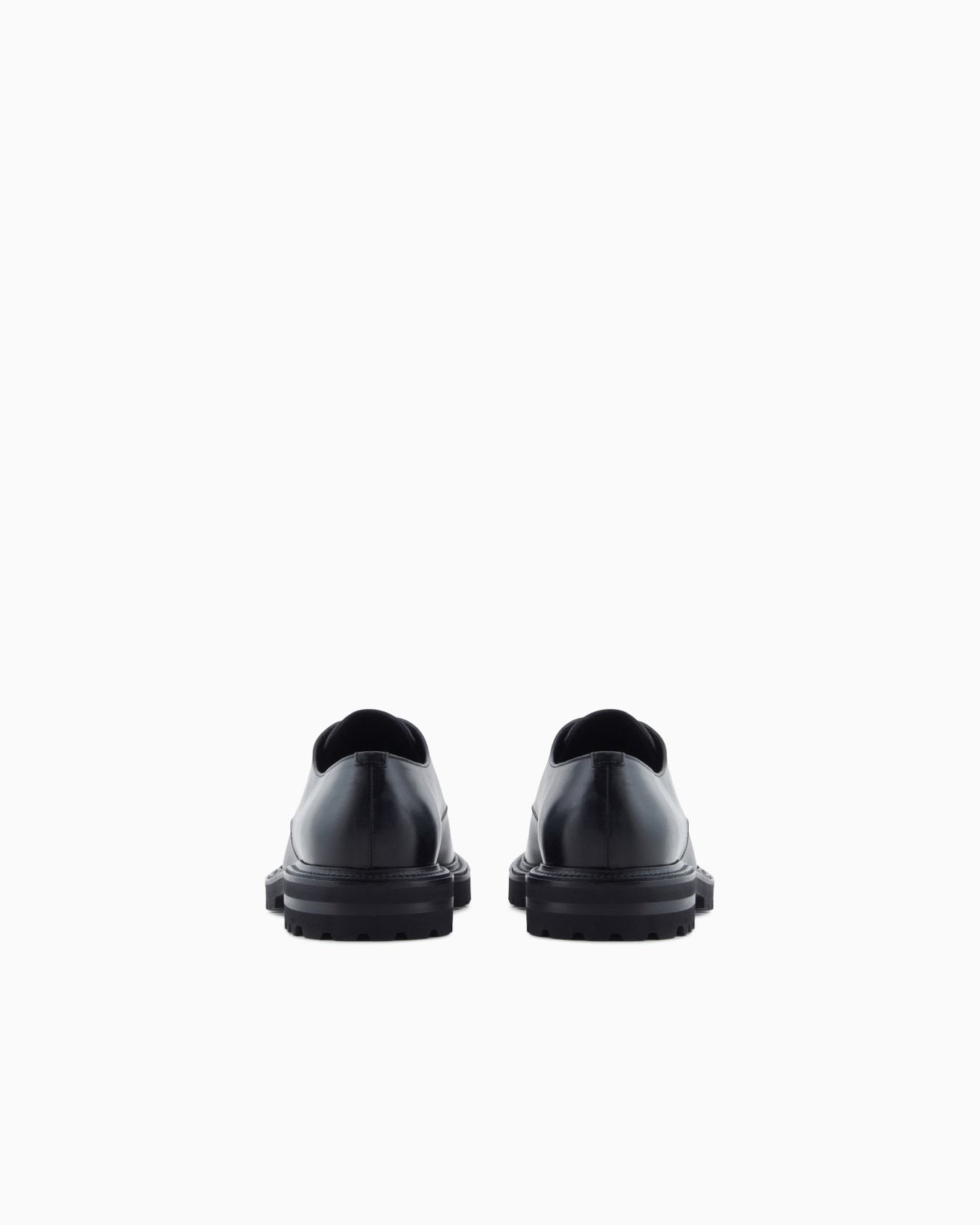 Giorgio Armani Derbies En Cuir De Veau Nappa
