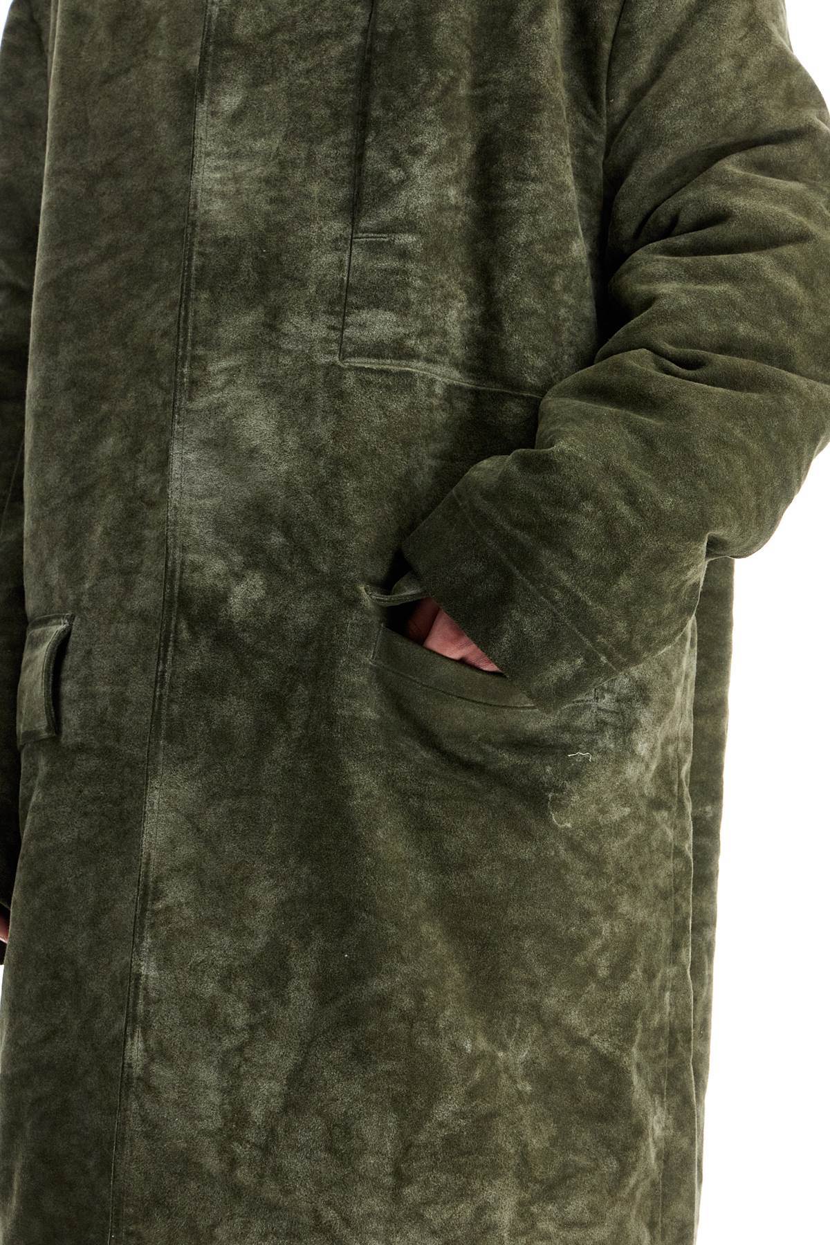 Rick Owens Drkshdw Khaki Porterville Jumbo Mac Coat In Green