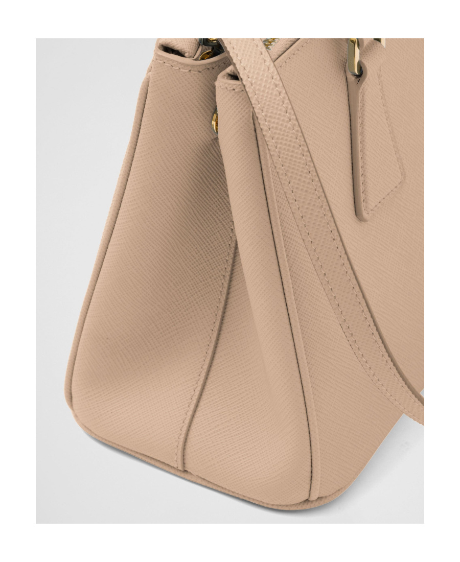 Prada Small Galleria Saffiano Leather Bag In Yellow