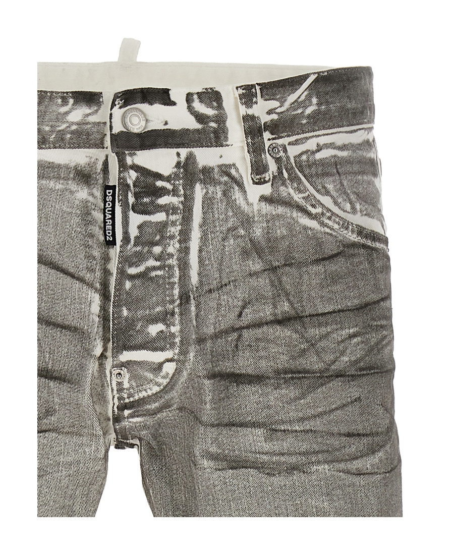 Dsquared2 Cool Guy Mid-rise Slim-fit Jeans In Gray