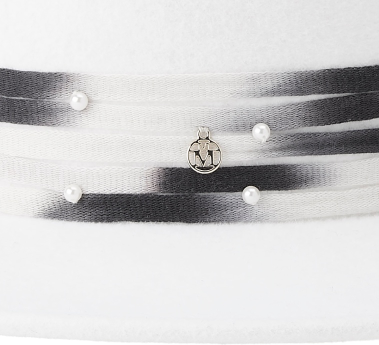 Maison Michel Logo Flat-topped Hat