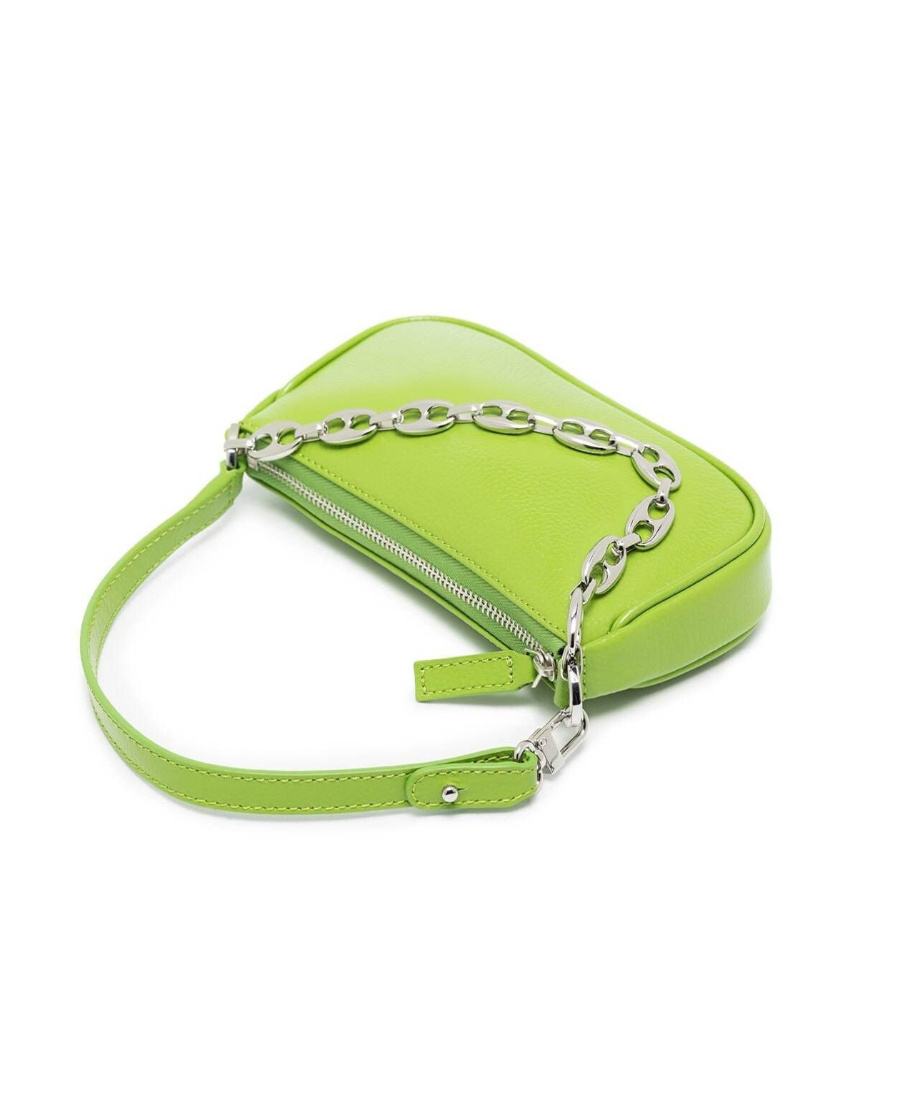 By Far Mini Rachel Shoulder Bag In Green