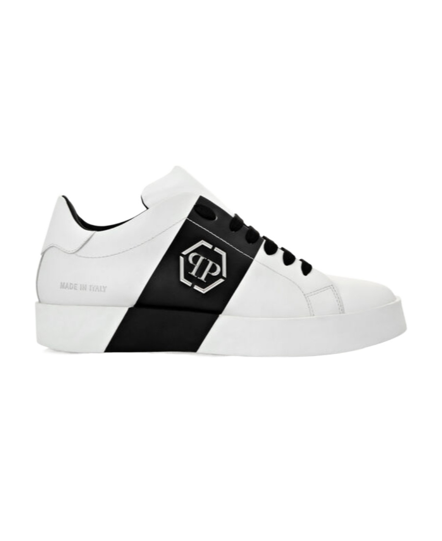 Philipp Plein Hexagon-plaque Low-top Sneakers In White