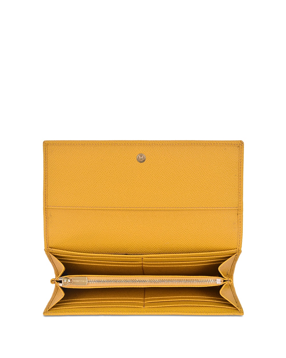 Dolce & Gabbana Logo Details Wallet In Yellow