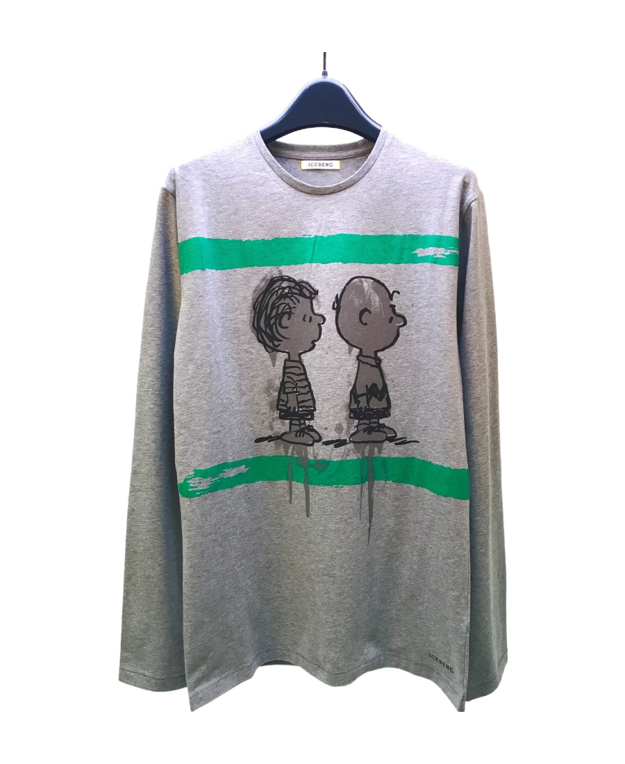 ICEBERG ROUND COLLAR AND LONG-SLEEVED T-SHIRT