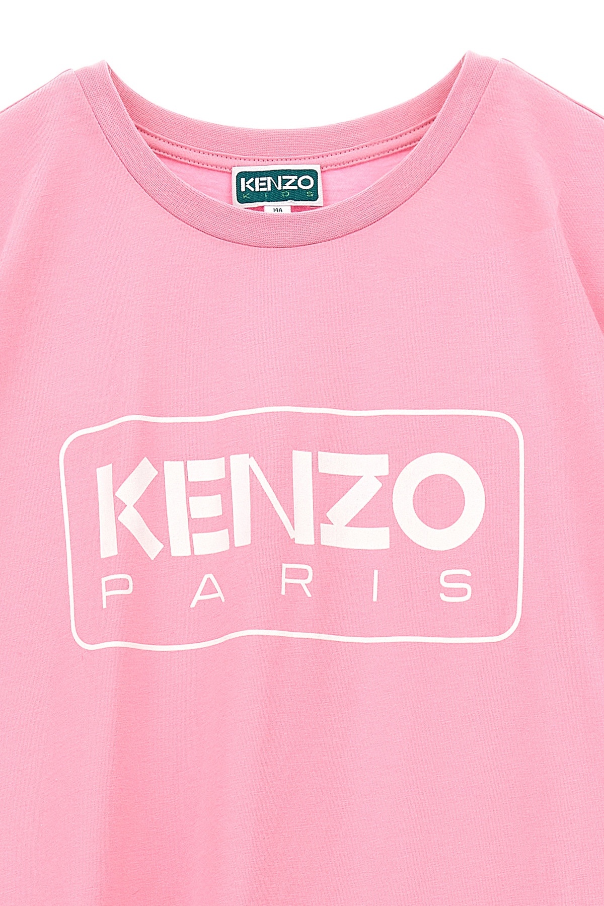 Kenzo Kids Logo Dress In Pink