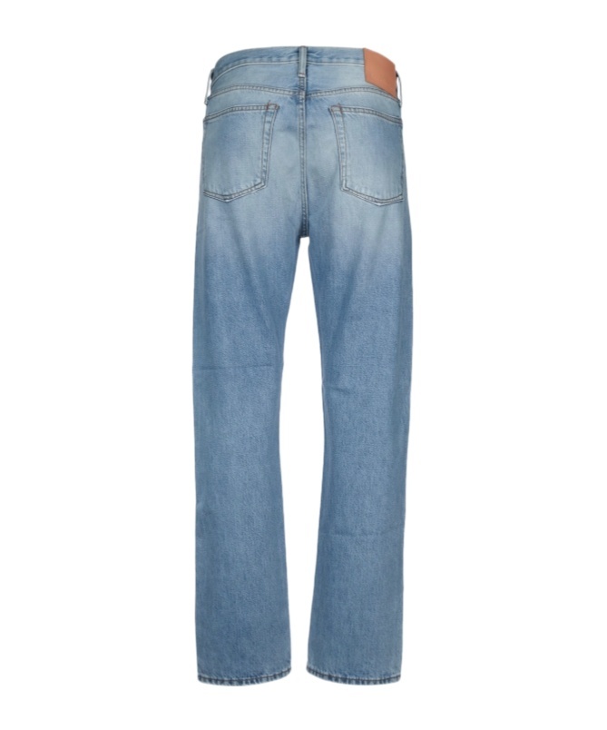Acne Studios Belt-loop Jeans In Light Blue