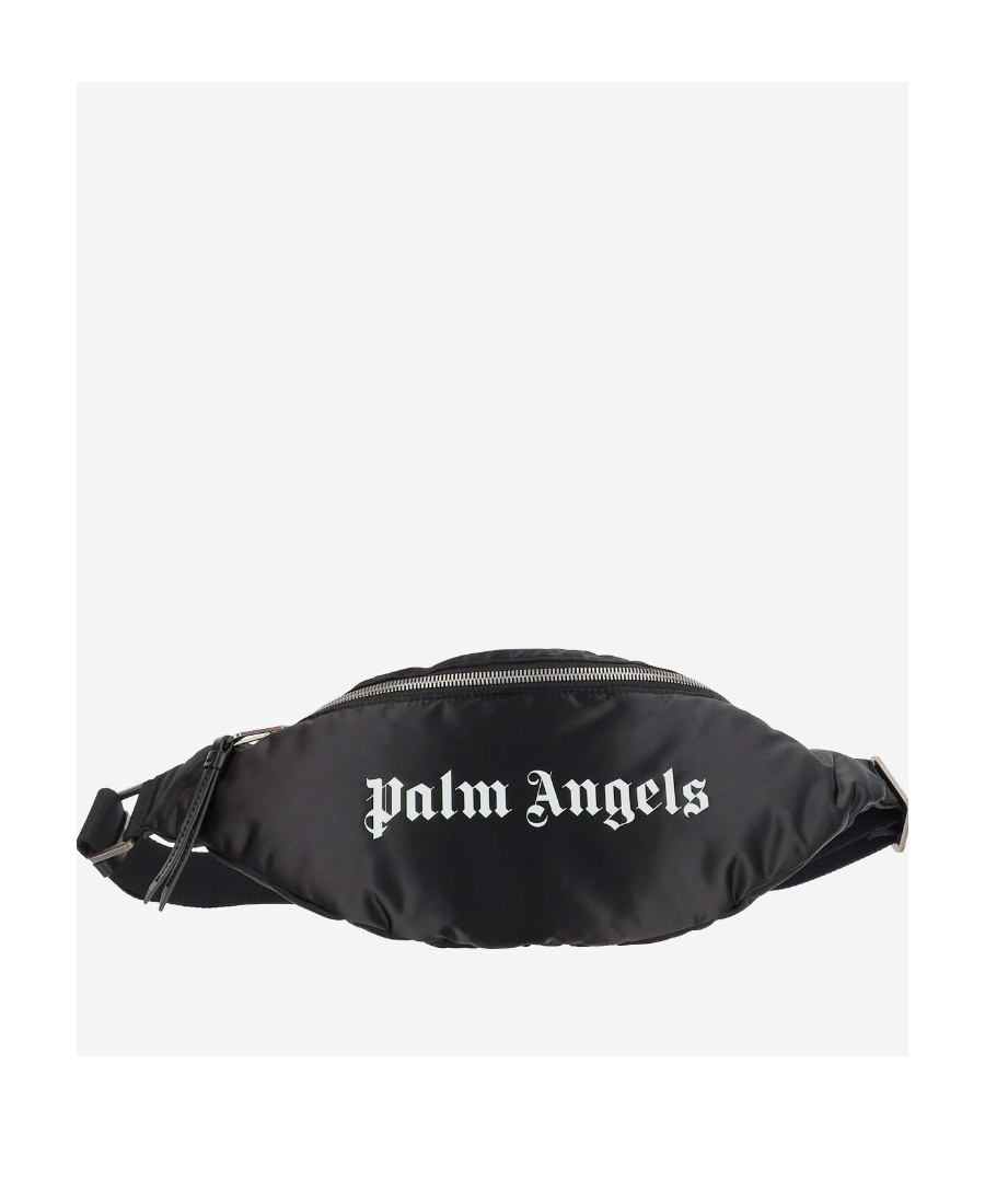 PALM ANGELS PALM ANGELS LOGO PRINTED ZIPPED BELT BAG