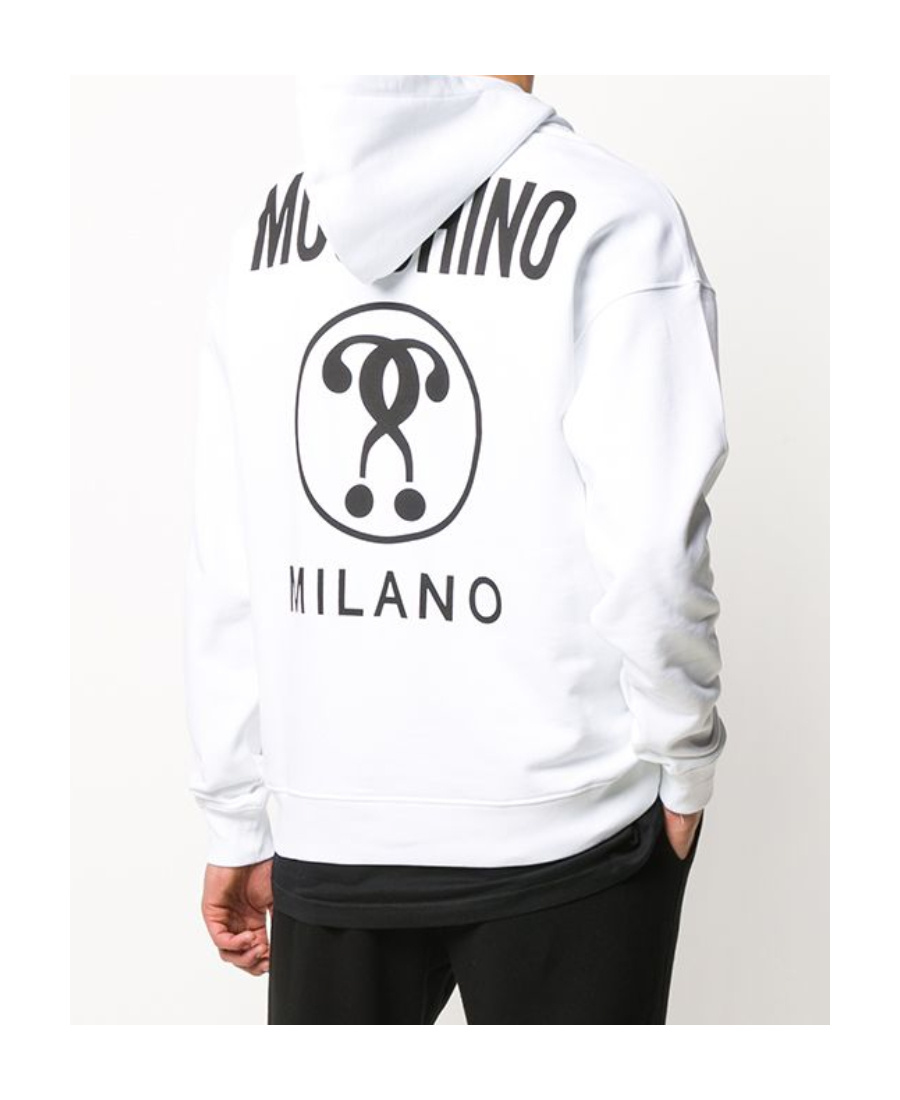 Moschino Logo-print Hoodie In White