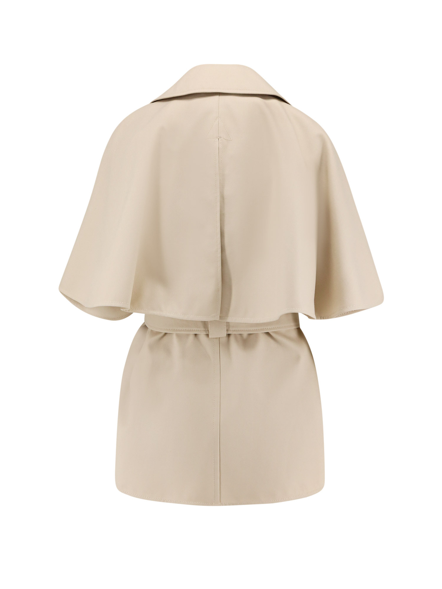 Max Mara Women Cotton Gabardine Sigfrid Cape In Neutral
